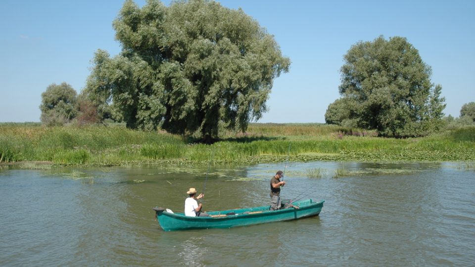 Rybáři v Deltě Dunaje