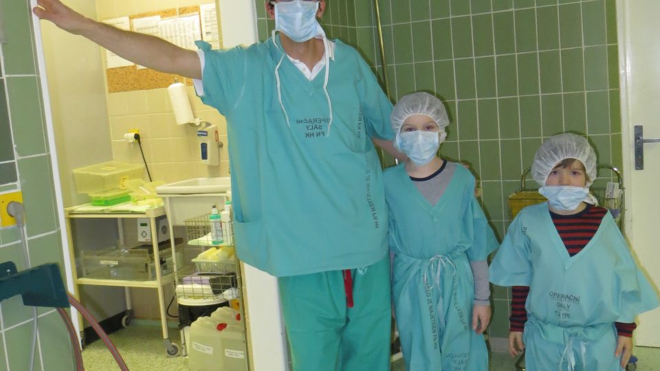 Anesteziolog Zdeněk Turek a Tomáš a Matyáš