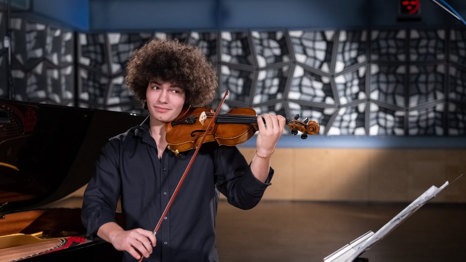 Daniel Matejča je nadaný houslista