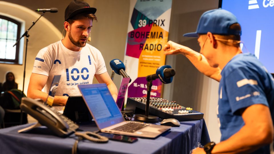 Petr Ševčík a Jiří Kohout na programu Rádia Junior na Prix Bohemia Radio 2023