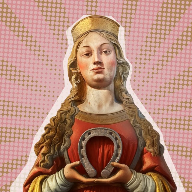 Alžběta prý byla dobře rostlá a světlovlasá  (novodobá koláž) | foto: Kateřina Perglová,  AI Midjourney