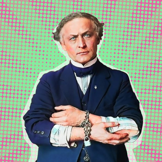 Harry Houdini  (koláž,  digitálně kolorováno) | foto: Pen and Sword / mediadrumworld.c / Media Drum World / Profimedia