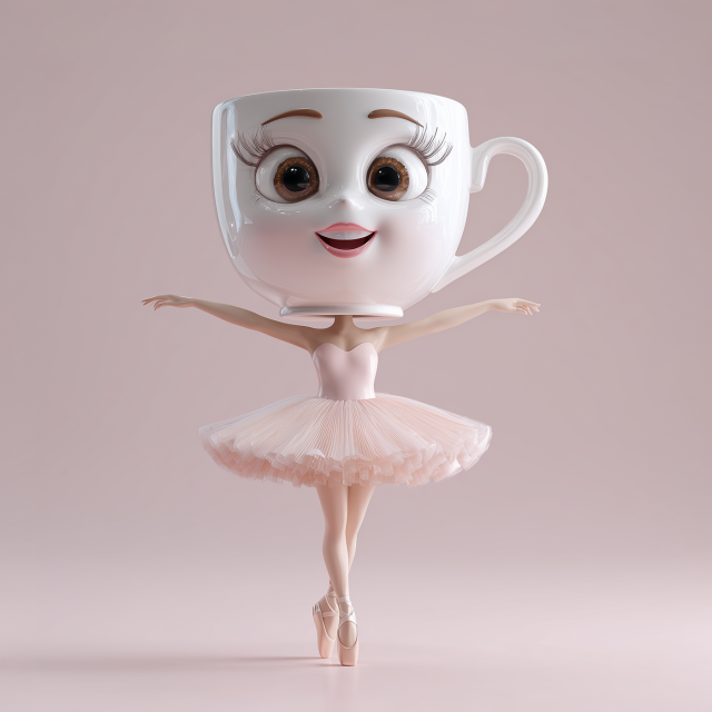 Ballerina Cappuccina je postavička generovaná umělou inteligencí | foto: AI Midjourney