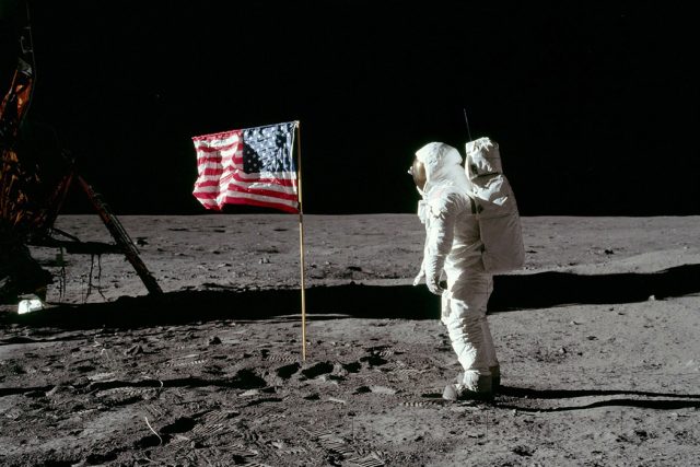 Přistání na Měsíci v roce 1969 | foto: CC0 Public domain