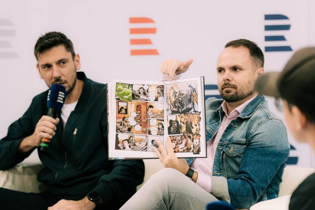 Petr Kopl a Petr Macek jsou autory komiksu Pérák – Oko budoucnosti | foto: Libor Galia