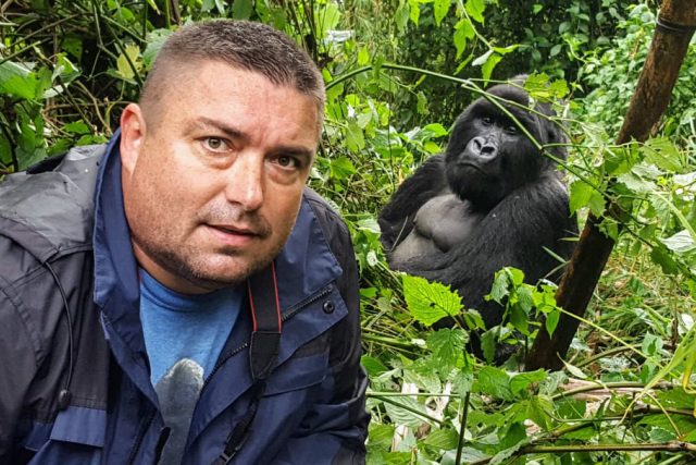 Marek Ždánský rád jezdí za gorilami do přírody | foto: Marek Ždánský