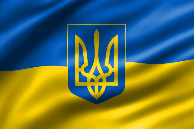 Ukrajinská vlajka a její znak | foto: Fotobanka Shutterstock