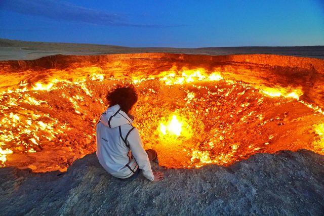 Brána do pekla v turkmenské poušti Karakum | foto: Shutterstock