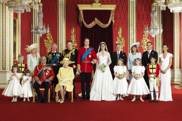 Britská královská rodina na svatbě Williama a Kate | foto: Hugo Burnand,  zdroj Clarence House / PA Images / Profimedia
